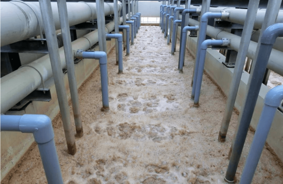 （圖：污水池mbr膜池泡沫）